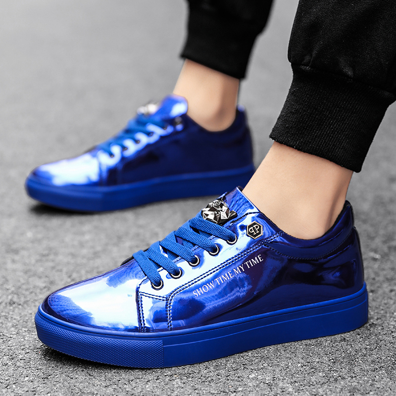 Luxury Men Casual Sneakers Blu - Street Fashion Style Male 评论和价格