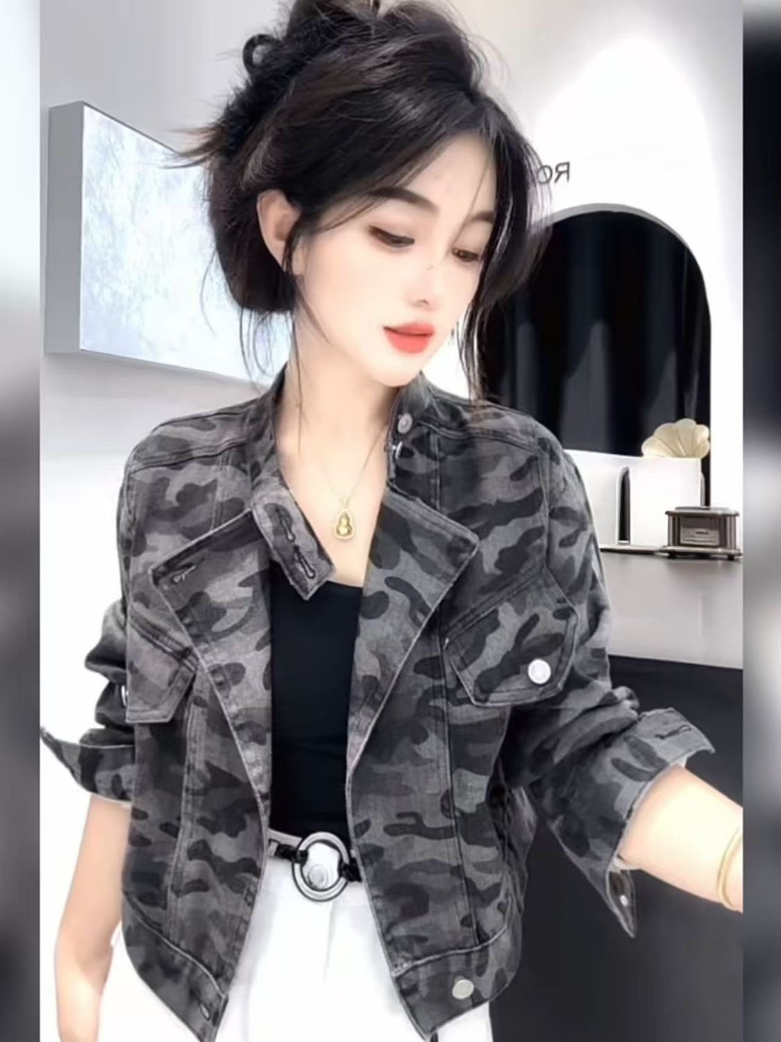 American Retro Street Style Pr - Street Fashion Look 评论和价格