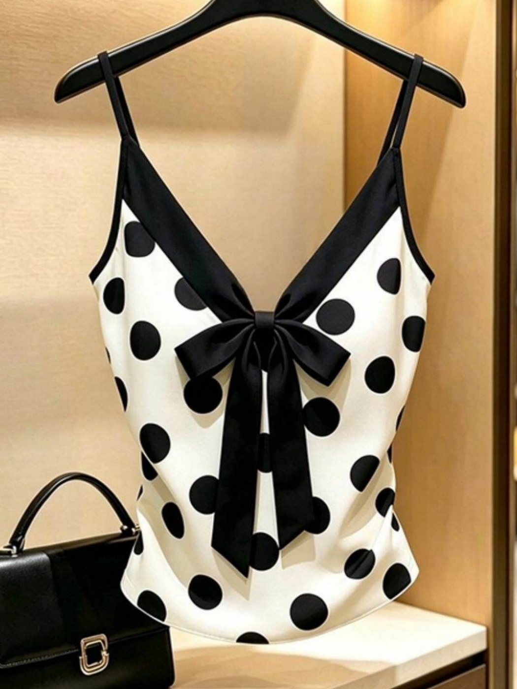 Fashionable V-neck  Knot Top W - Street Fashion Look 评论和价格