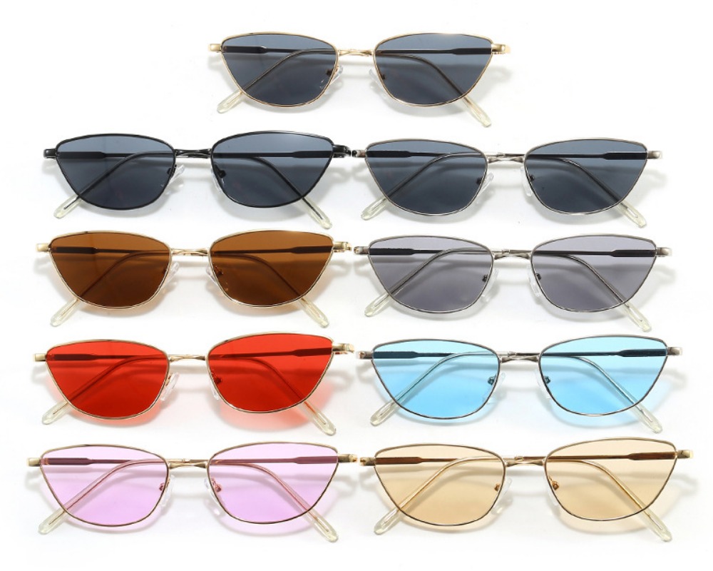 Retro Small Frame Cat Eye Meta - Street Fashion High End 评论和价格
