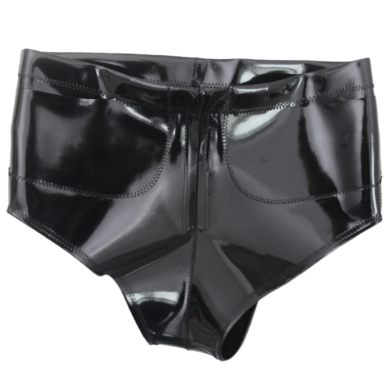 Women Men Glossy Pocket Shorts - Street Fashion Style 评论和价格