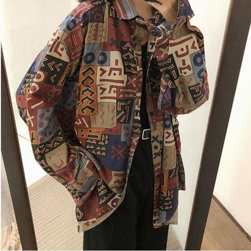 Vintage Harajuku Women Blouses - Street Fashion In Korea 评论和价格