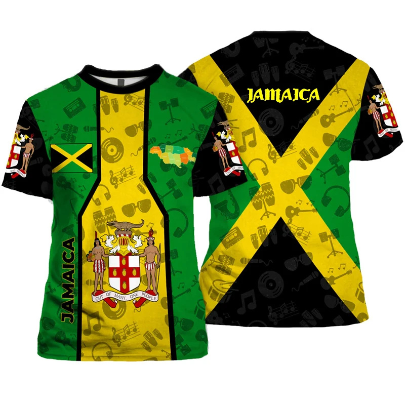 Jamaica Flag Graphic T Shirt F - Street Fashion Usa 评论和价格