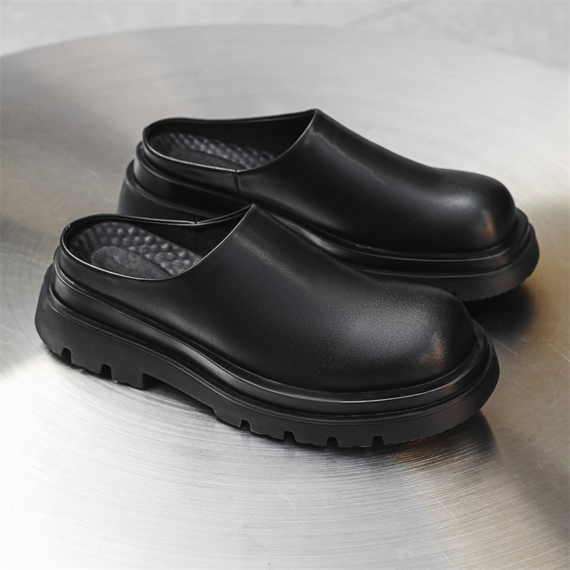 Men New Baotou Slippers with A - Street Fashion High End 评论和价格