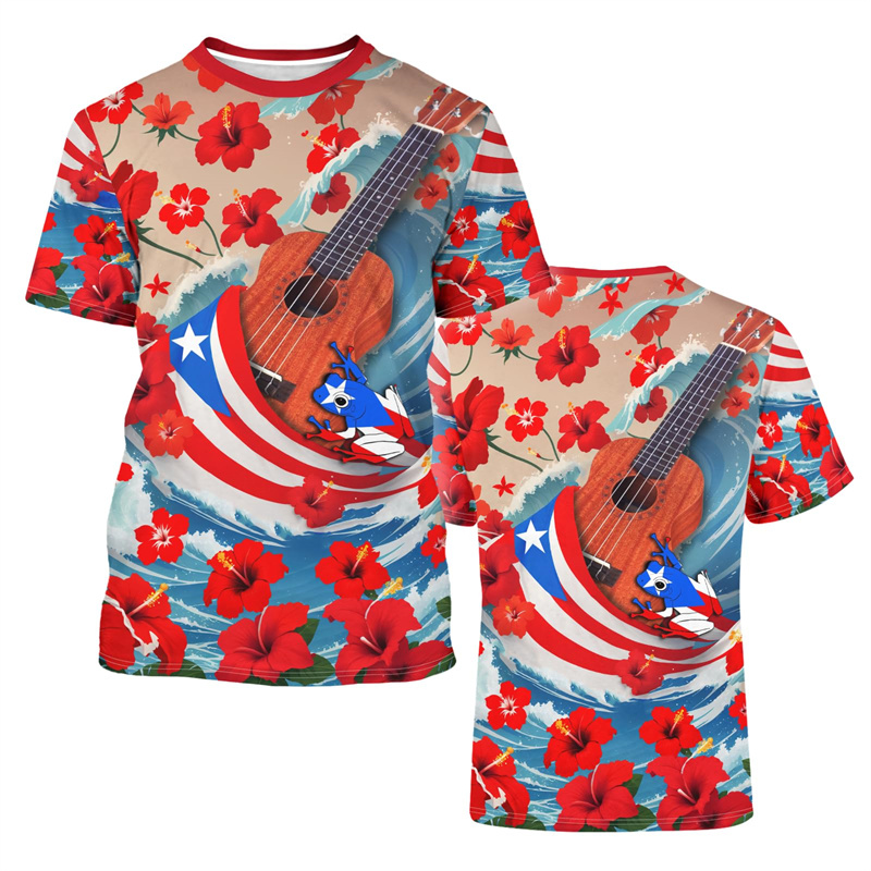 2025 New Puerto Rico Flag Grap - Street Fashion Usa 评论和价格