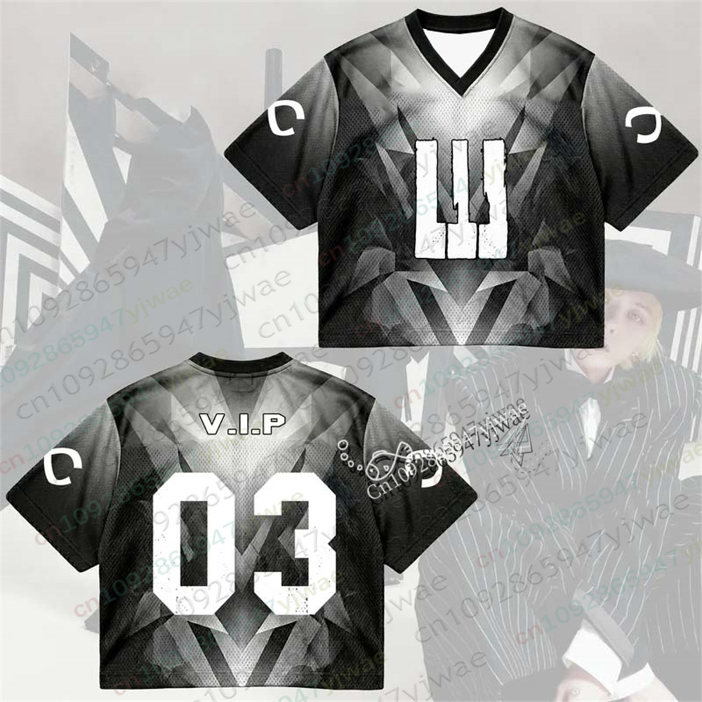 KPOP-Cosmos Piano Mesh Jersey  - Street Fashion Outfit For Men 评论和价格