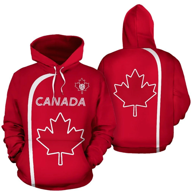 Canada Hoodie Maple Leaf 3d Pr - Street Fashion Canada 评论和价格