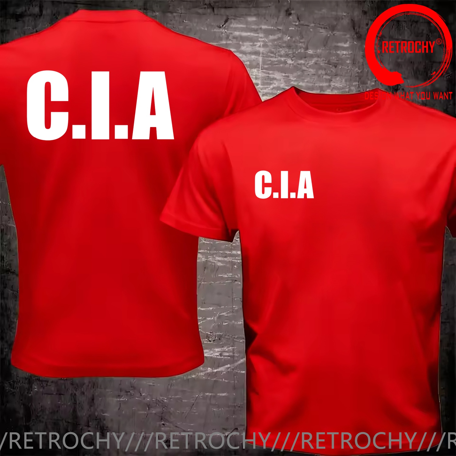 Funny Design USA CIA US C.I.A  - Street Fashion Usa 评论和价格
