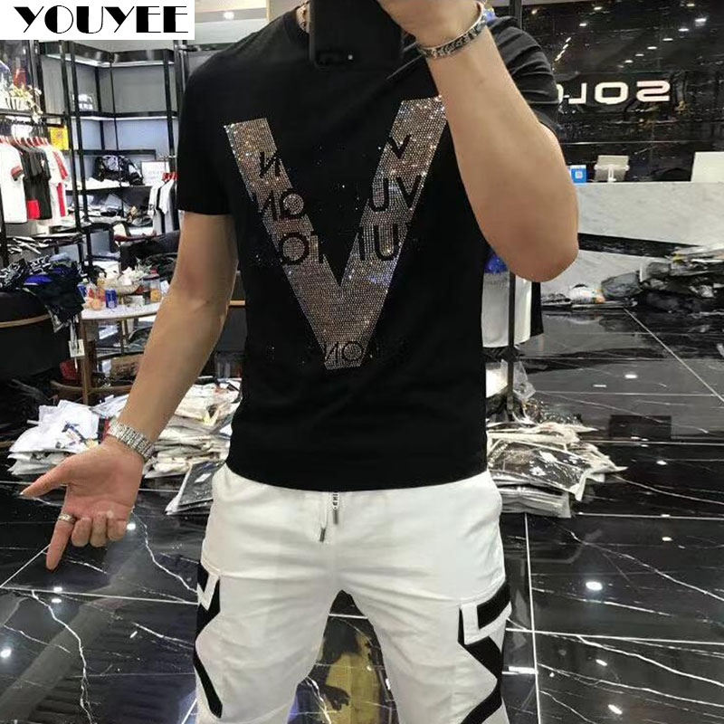 T-shirt Designer Clothes Men M - Street Fashion Style Male 评论和价格