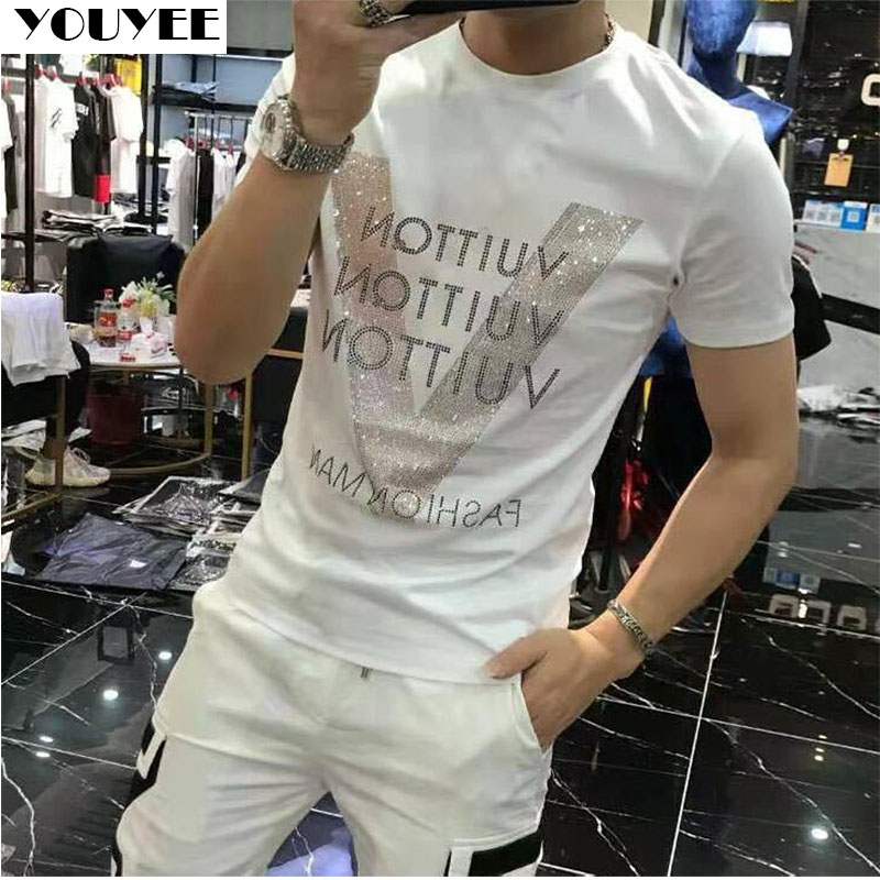 T-shirt Designer Clothes Men M - Street Fashion Style Male 评论和价格
